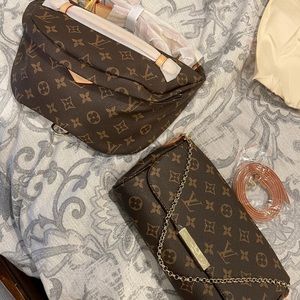 LV bumbag and purse